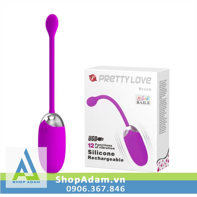 Trứng rung Pretty Love Brook 12 chế độ nhỏ gọn tiện dụng