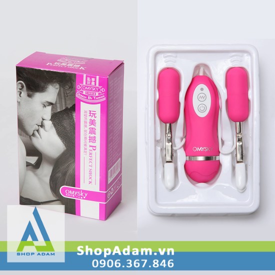 Omysky Dual Vibrating Clip-On Nipple Egg Dual Pleasure