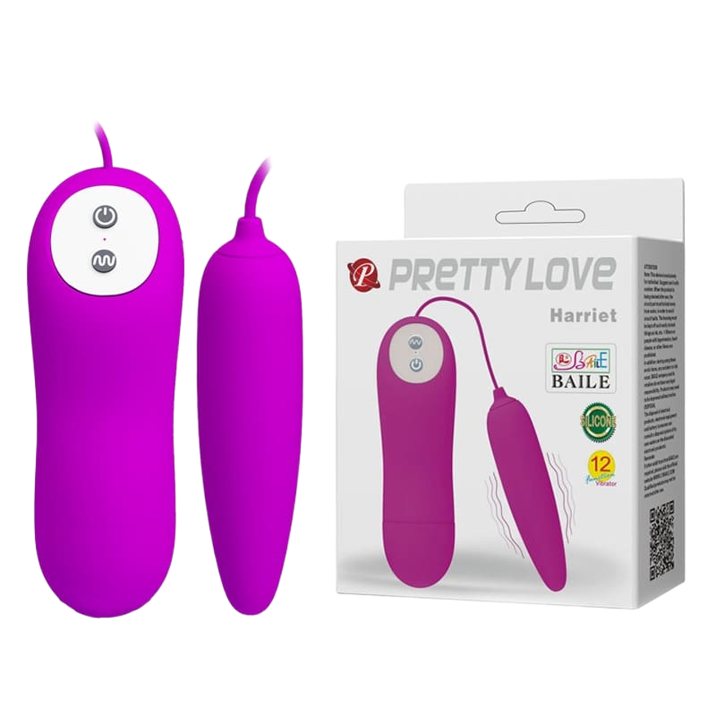 Trứng Rung Pretty Love Harriet Silicon Mịn Màng 12 Chế Độ Rung Yêu Thích 