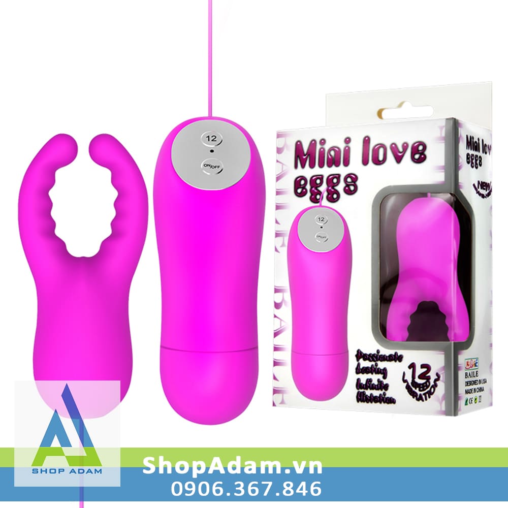 Trứng rung Huỳnh Mini Love Eggs càng cua giá rẻ kích thích nữ