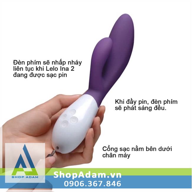 Máy mát xa vùng kín Lelo Ina 2 cao cấp Thụy Điển giảm căng thẳng