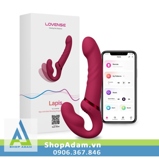Lovense Lapis rung 2 đầu cắm app điện thoại cho les