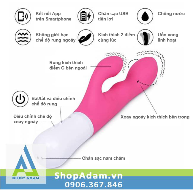 Lovense Nora dương vật giả điều khiển từ xa qua app cảm giác mạnh