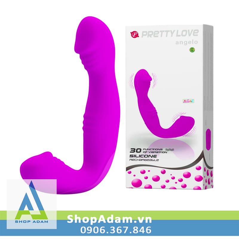 Dương vật giả hai đầu Pretty Love Angelo 30 chế độ rung cực phê