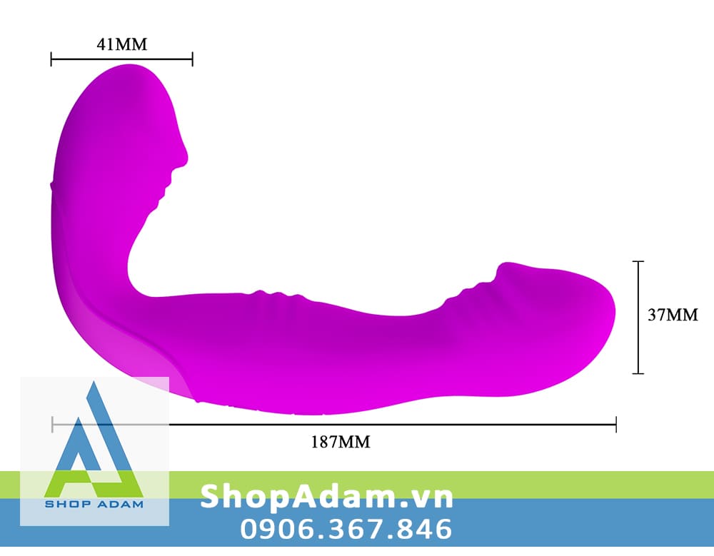 Dương vật giả hai đầu Pretty Love Angelo 30 chế độ rung cực phê