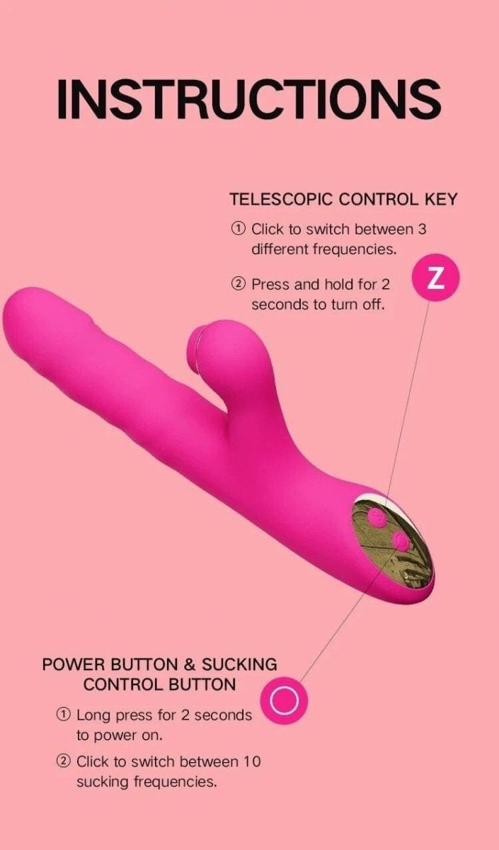 Dương vật giả Zemalia Zora 3 bú mút rung xoay thụt đa chức năng kích thích