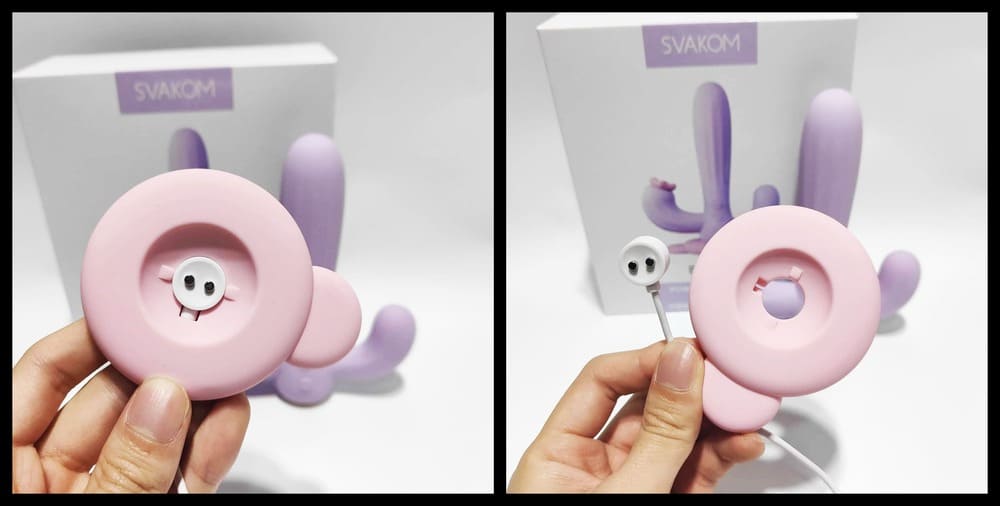 Dương vật giả 3 nhánh xương rồng Svakom Bernice rung hút mạnh mẽ cao cấp