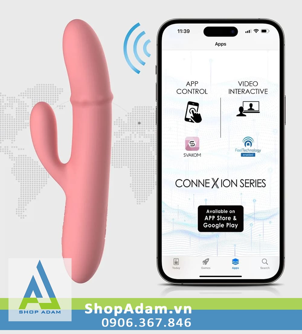 Svakom Mora Neo chim giả gai rung kết nối App massage kích thích nữ