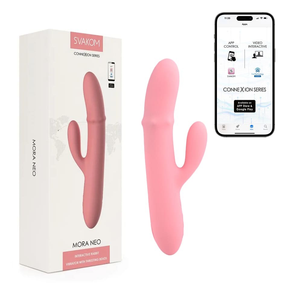 Svakom Mora Neo chim giả rung gai kết nối App massage cực đã