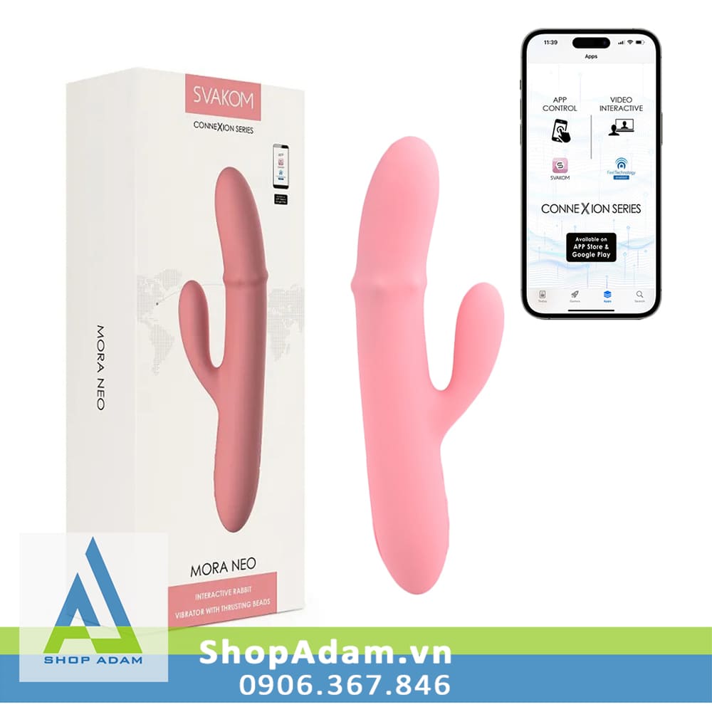 Svakom Mora Neo chim giả rung gai kết nối App massage cực đã
