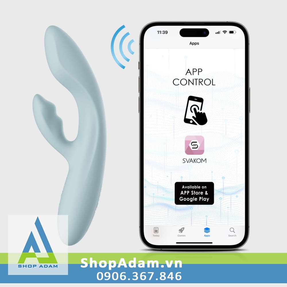 Svakom Chika dương vật rung mạnh kết nối App điều khiển từ xa