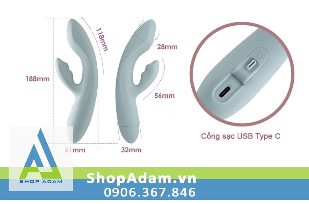 Svakom Chika dương vật rung mạnh kết nối App điều khiển từ xa