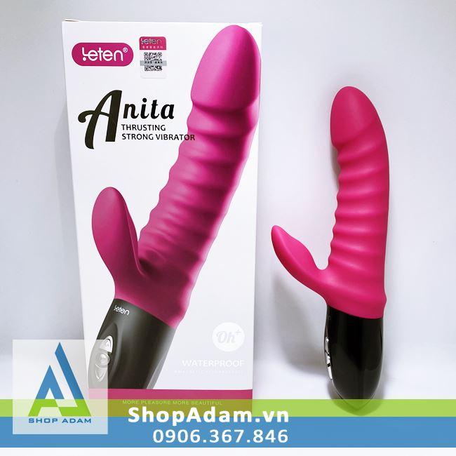 Dụng Cụ Tình Yêu Nữ Rung Thụt Leten Anita 10 Chế Độ Tỏa Nhiệt