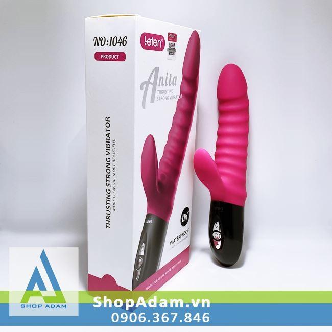 Dụng Cụ Tình Yêu Nữ Rung Thụt Leten Anita 10 Chế Độ Tỏa Nhiệt