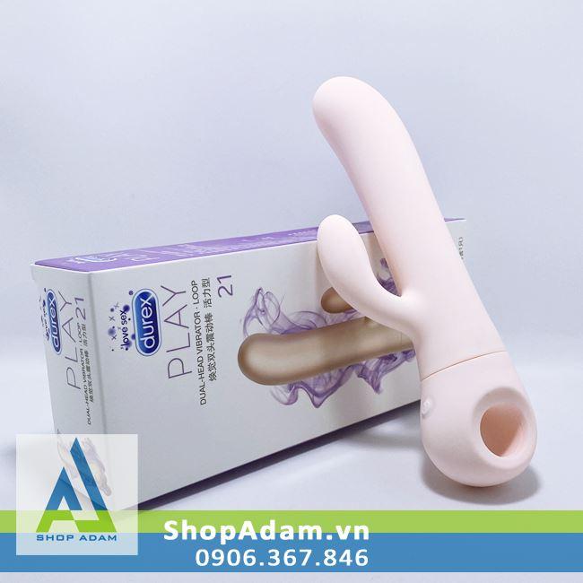 Durex Dual Head Loop dương vật giả rung đôi 21 chế độ kích thích G Durex Dual Head Loop dương vật giả rung đôi 21 chế độ kích thích G