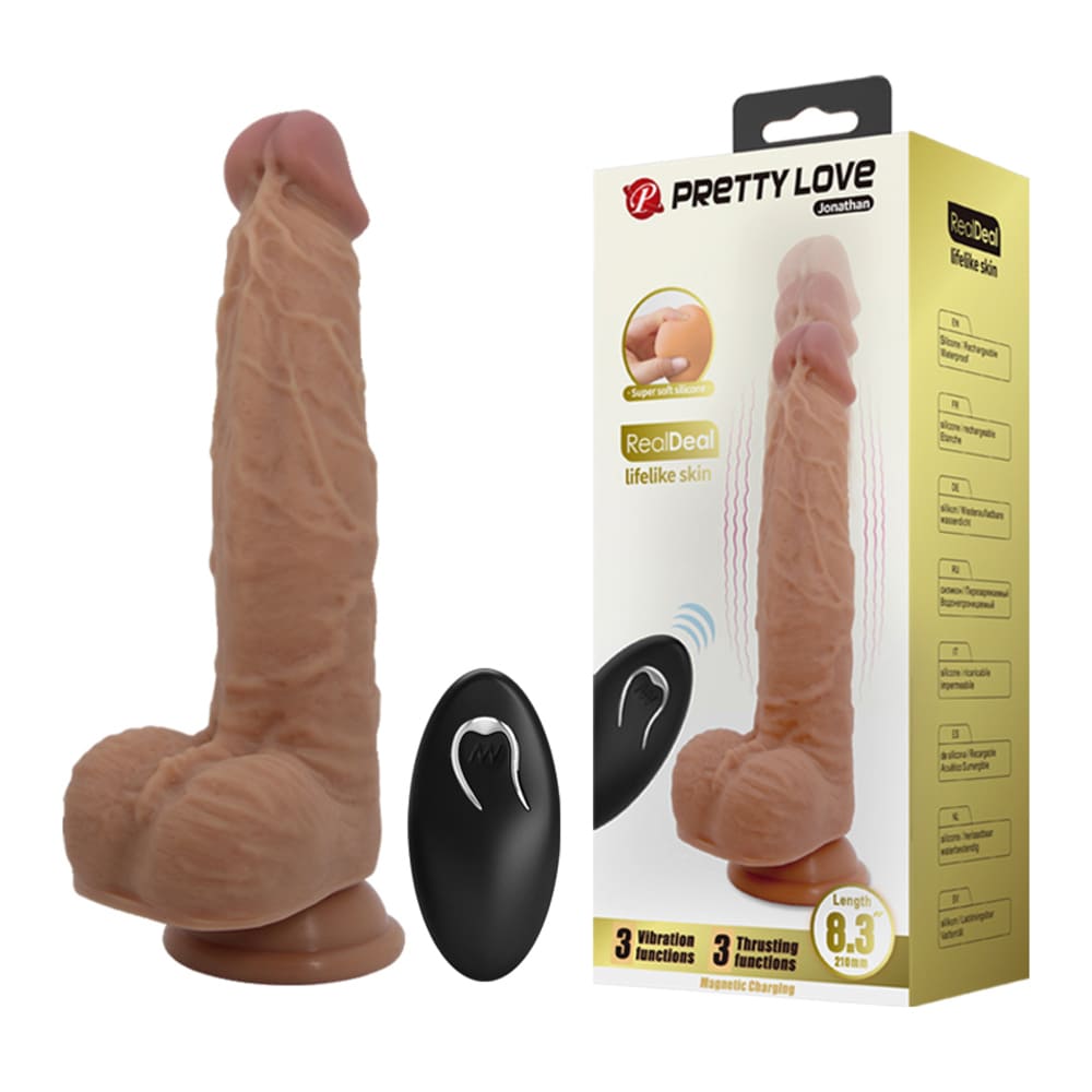 Dương vật giả rung đẩy Pretty Love Jonathan 8.3 inch siêu mạnh mẽ