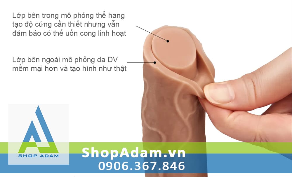Dildo Lovetoy Nature Cock 2 lớp như thật Dildo Lovetoy Nature Cock 2 lớp như thật