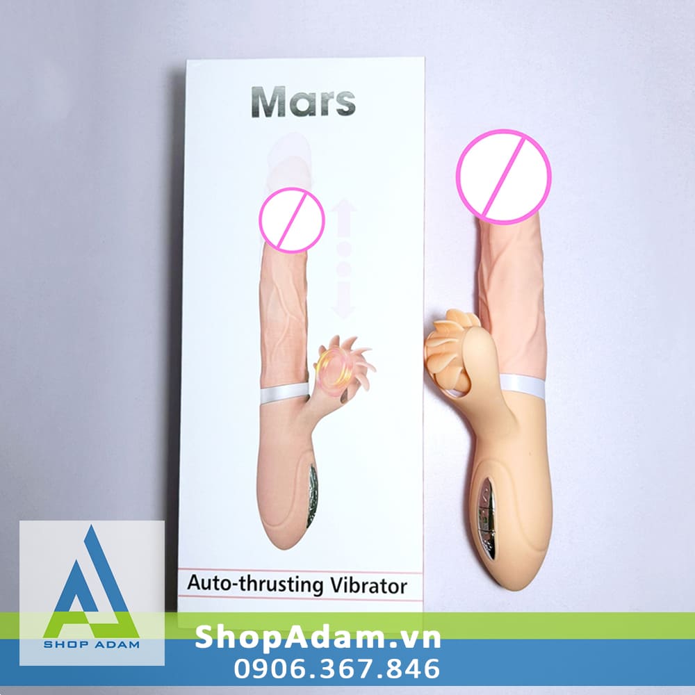 EVO Mars massage dương vật đa năng rung xoay liếm sưởi ấm