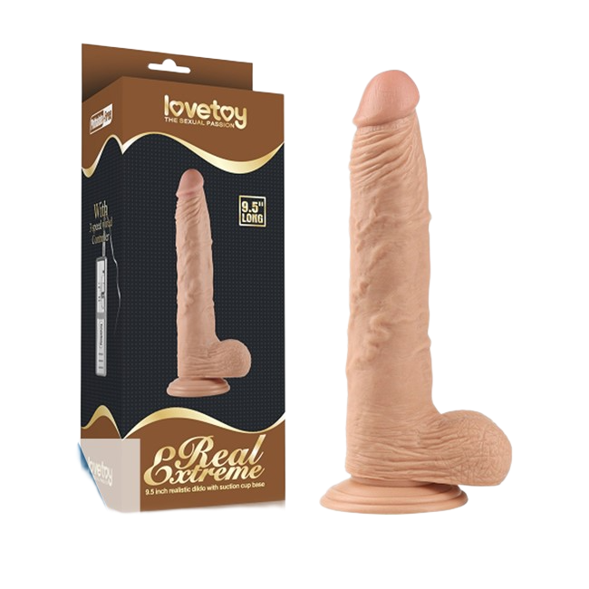 Chim Giả Silicon Lovetoy Real Extreme 9.5 Inch Gắn Tường Mềm Mại 