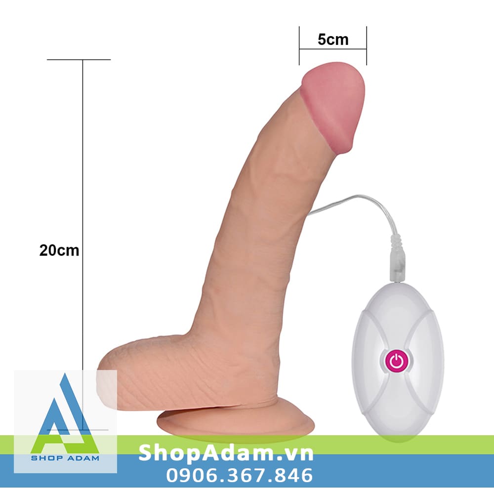 Dương vật giả gắn tường siêu rung Lovetoy 8.8 inch mềm mại an toàn giá tốt