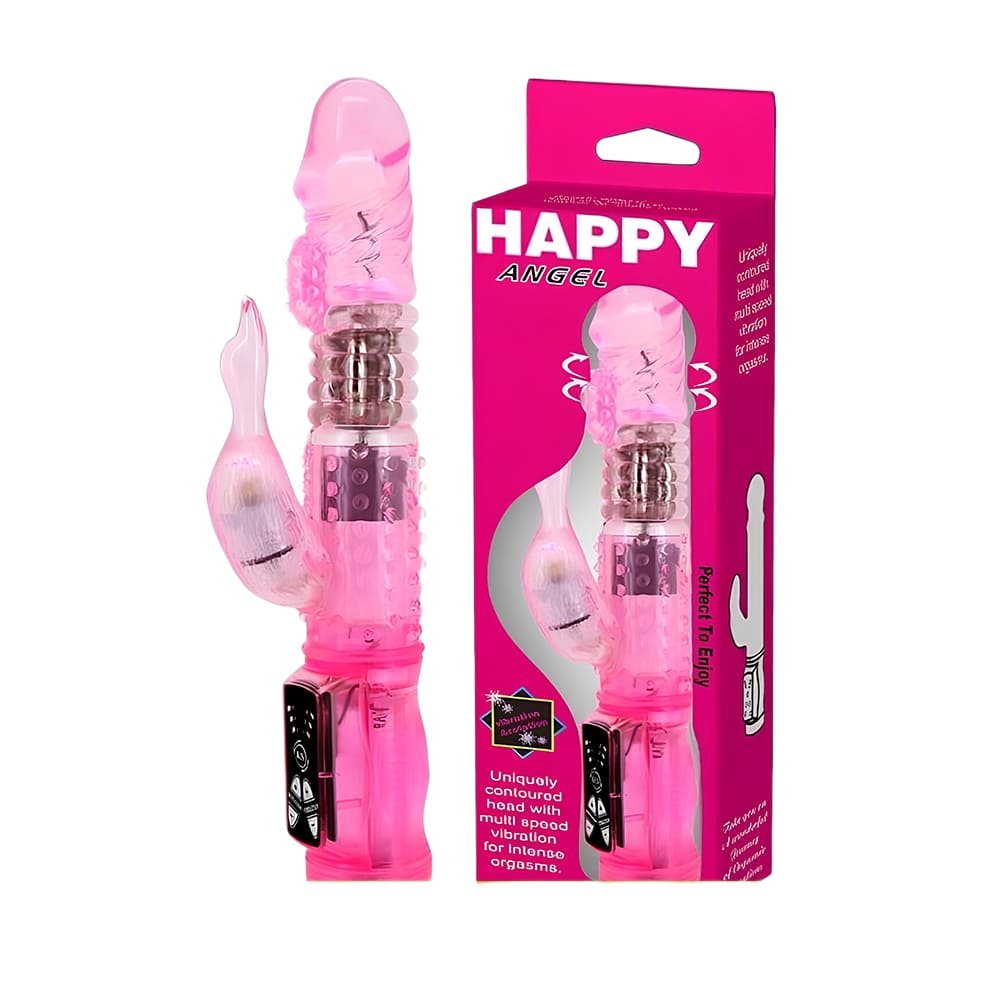 Dương vật giả 2 nhánh rung ngoáy Baile Happy Angel