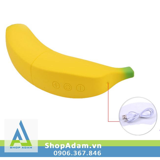 Moylan Banana dương vật giả hình quả chuối có rung 7 chế độ