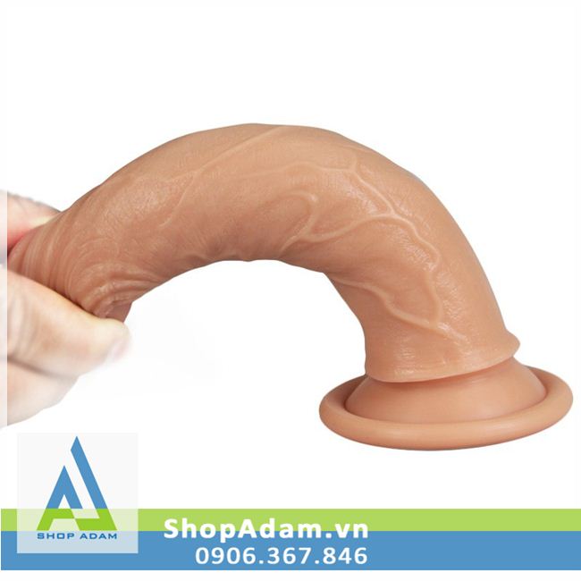 Dương Vật Silicon 2 Lớp Gắn Tường Lovetoy Siêu Thật Mềm Mịn