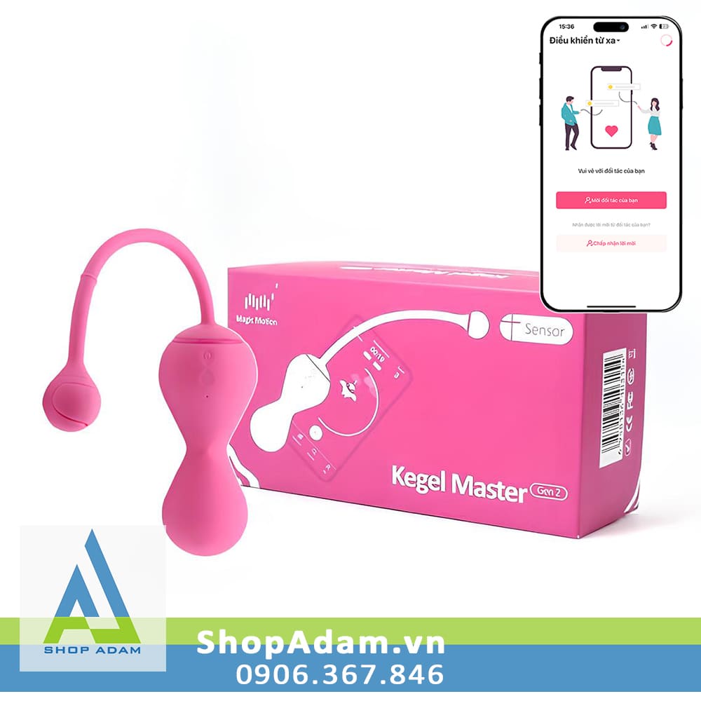 Bóng tập se khít vùng kín Magic Motion Kegel Master Gen 2 ứng dụng tiện lợi