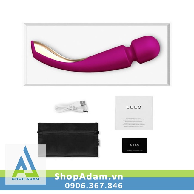 Chày rung Lelo Smart Wand 2 Large siêu mạnh, thư giãn tinh thần, tăng khoái cảm