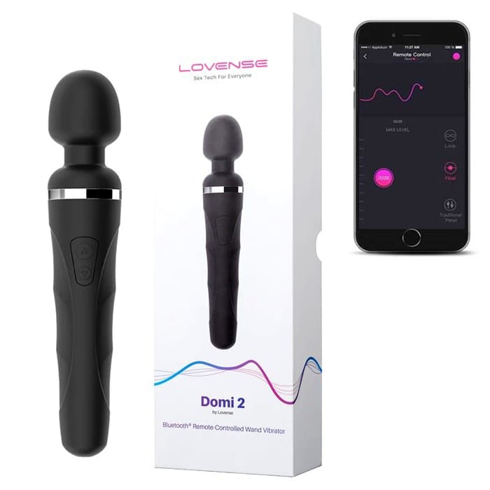 Chày rung massage Lovense Domi 2 điều khiển smartphone cao cấp