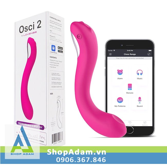Máy rung điểm G Lovense Osci 2 cao cấp điều khiển smartphone 