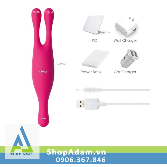 Máy rung 2 đầu Svakom Marin siêu mạnh mẽ kích thích điểm G cực đã