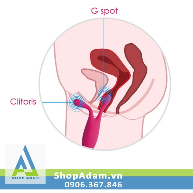 Máy rung 2 đầu Svakom Marin siêu mạnh mẽ kích thích điểm G cực đã