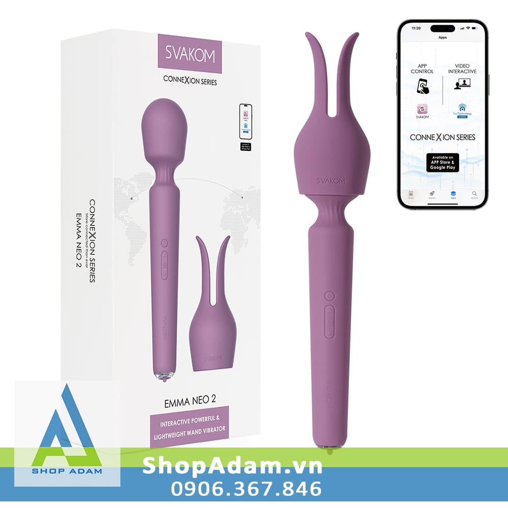 Chày rung Svakom Emma Neo 2 sưởi ấm cao cấp kết nối App