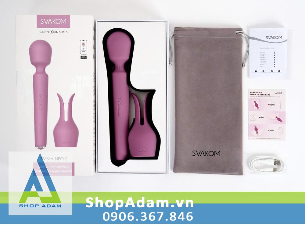 Chày rung Svakom Emma Neo 2 sưởi ấm cao cấp kết nối App