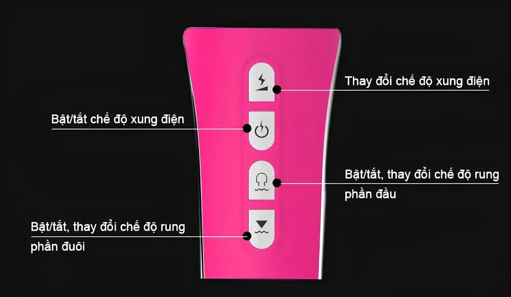 Chày Rung Điện 2 Đầu Nhật Bản Massage Toàn Thân Tăng Khoái Cảm