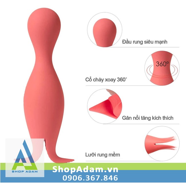 Chày rung 2 đầu Svakom Siren cao cấp massage nữ kích thích Chày rung 2 đầu Svakom Siren cao cấp massage nữ kích thích