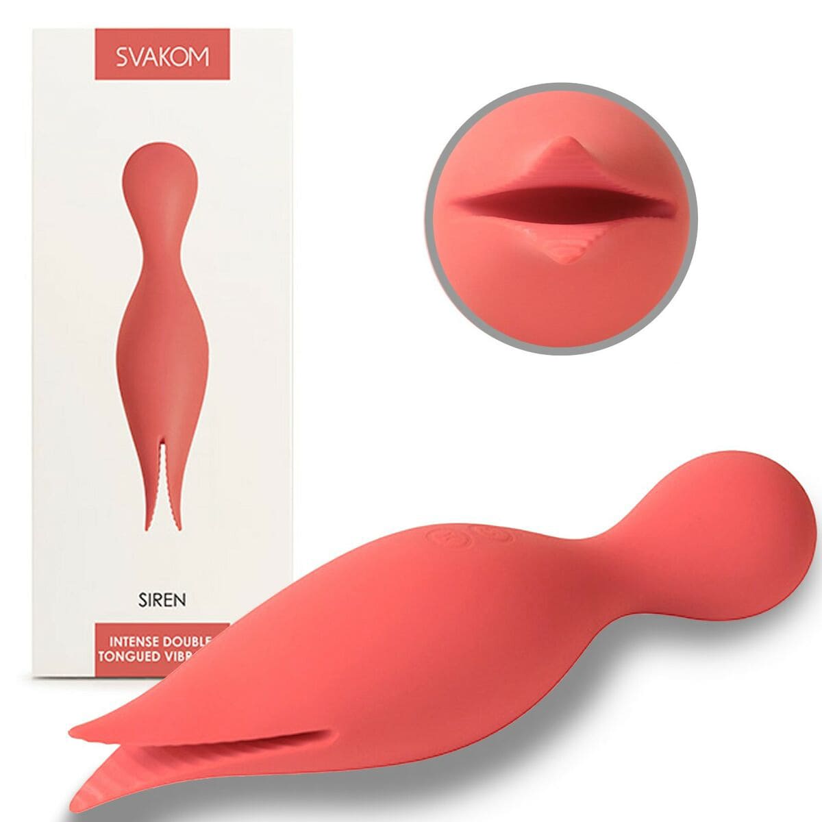 Chày Rung Massage 2 Đầu Svakom Siren Rung Đa Chế Độ Đặc Biệt