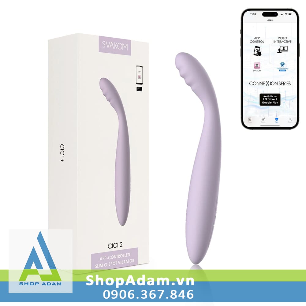 Máy rung mini Svakom Cici âm vật sưởi ấm, điều khiển qua app tiện lợi Máy rung mini Svakom Cici âm vật sưởi ấm, điều khiển qua app tiện lợi