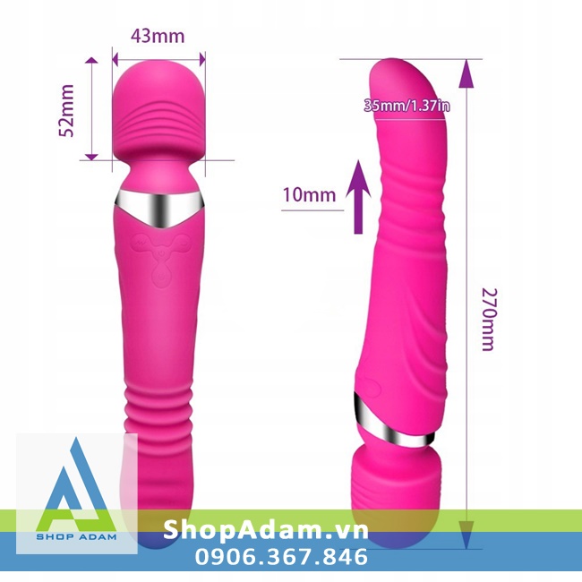 Chày rung 2 đầu Jundaoai ngoáy thụt siêu sướng