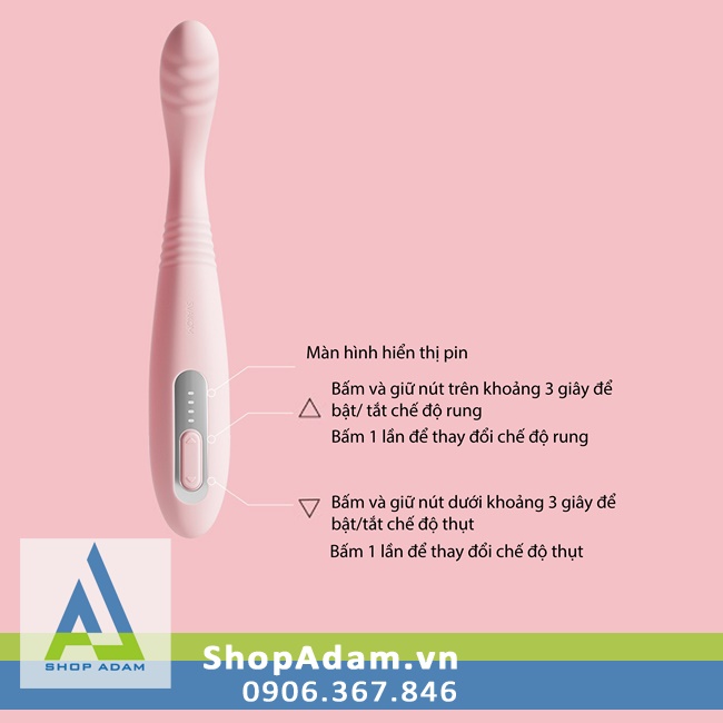 Máy rung 5 chế độ Svakom CiCi 2 kích thích thụt mạnh nữ