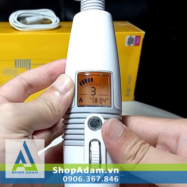 Chày massage điểm G sưởi ấm LCD Leten Lightning, trải nghiệm cực phê