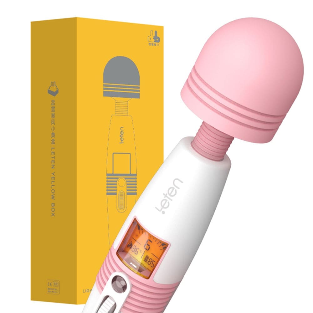 Chày massage điểm G sưởi ấm LCD Leten Lightning, trải nghiệm cực phê