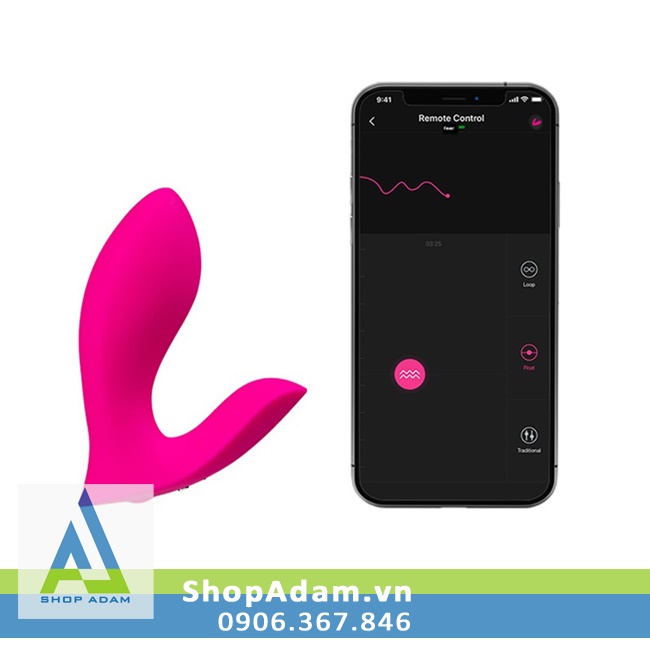 Lovense Flexer Máy Massage Điểm G 2 Đầu Rung Chuyển Động