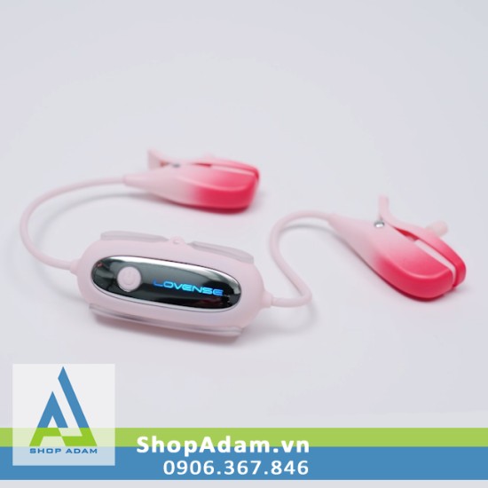 Lovense Gemini Máy Rung Kẹp Vú 2 Đầu Điều Khiển Từ Xa Sang Trọng