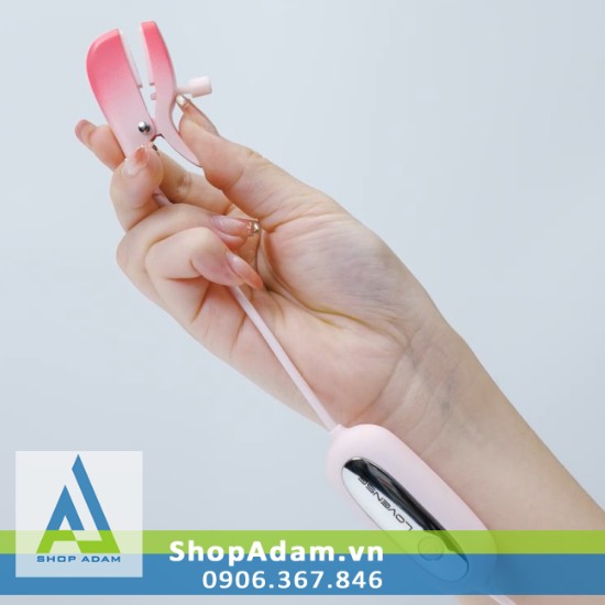 Lovense Gemini Máy Rung Kẹp Vú 2 Đầu Điều Khiển Điện Thoại Tương Tác Xa