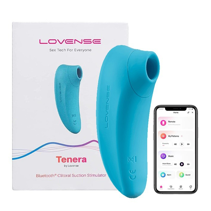 Lovense Tenera máy bú mút âm đạo nhũ hoa điều khiển app cao cấp