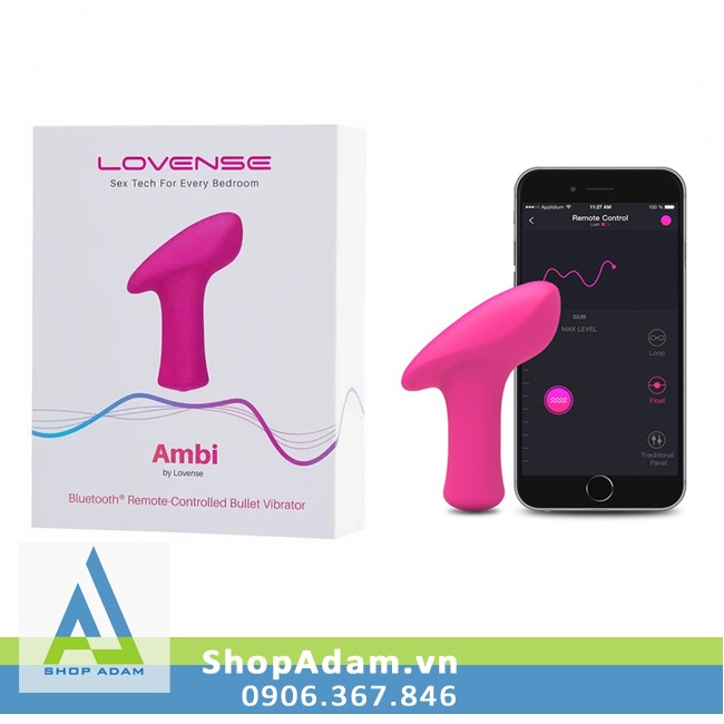 Lovense Ambi sex toy mini cao cấp cho nữ điều khiển từ xa bằng điện thoại