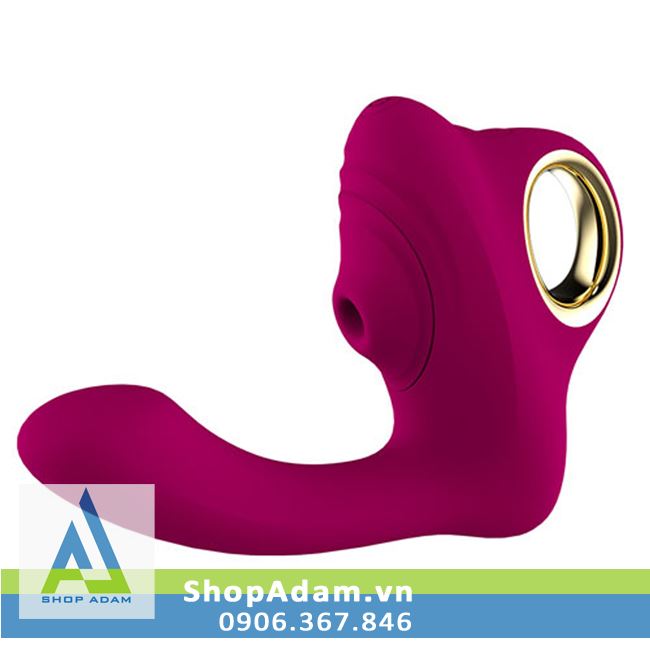 Máy rung hút sưởi ấm 2 đầu kích thích âm vật và điểm G Leten Wang Chao