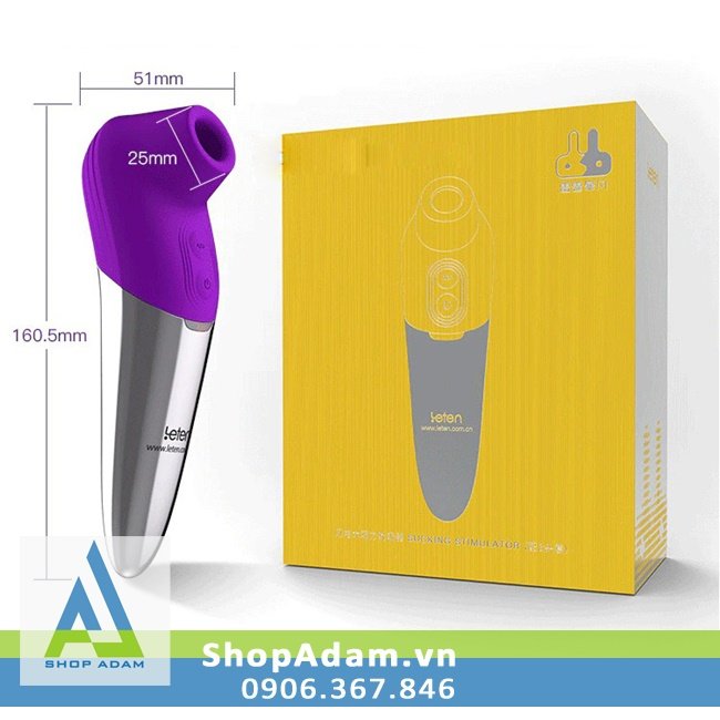 Leten Super Strong Sucking Máy rung điểm G sưởi ấm siêu mạnh